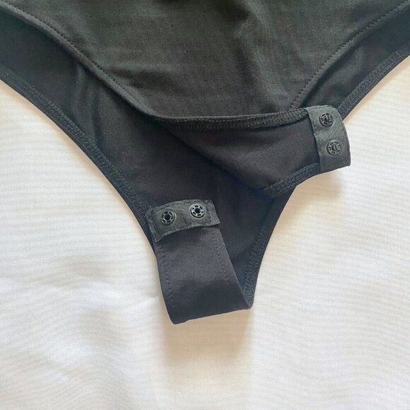 NWOT ZARA LILAC BLACK COLORBLOCK CUT OUT SLEEVELESS BODYSUIT - S - Picture 8 of 9